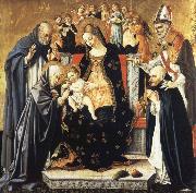 Lorenzo di Alessandro da Sanseverino The Mystic Marriage of Saint Catherine of Siena oil on canvas